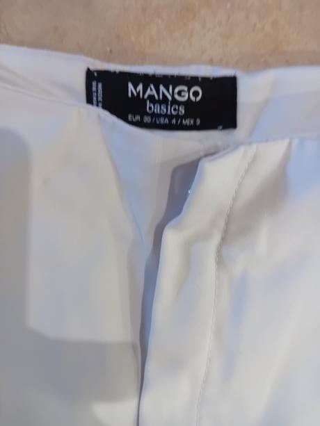 Biele nohavice mango, mango,s