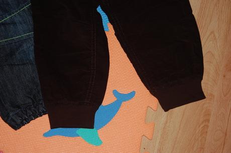 Rifle podsite a menčestrové nohavice, tesco,92