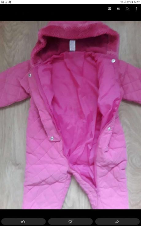 Zimna dievcenska kombineza na 12/18mes., 86