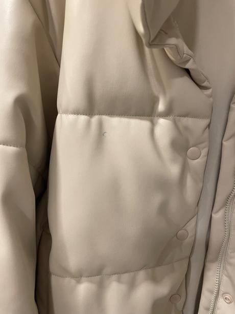 Kremova damska presivana bunda s stradivarius s ef, stradivarius,s