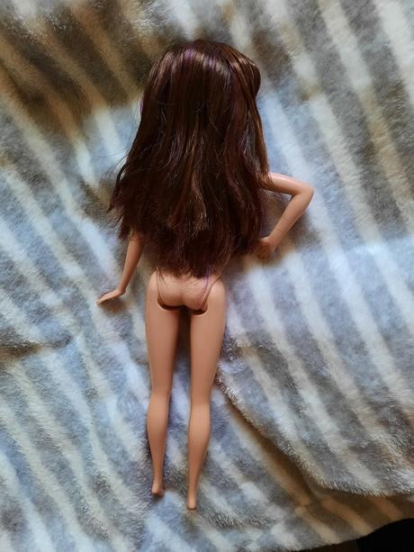 Barbie bruneta s plastovým telom, 