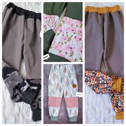 Softshellove zateplene nohavice, 62 - 158