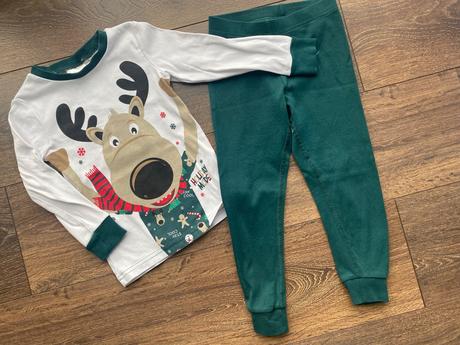 Vianočné pyžamko sob, h&m,98