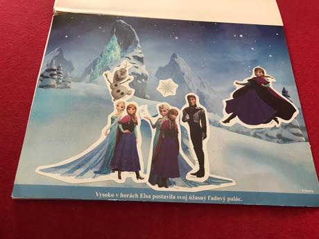 Zošit frozen- samolepky 28,5 -36,5 cm,