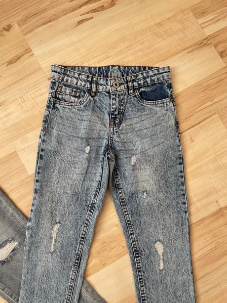 2 x dievčenské rifle veľ.134, takko,134