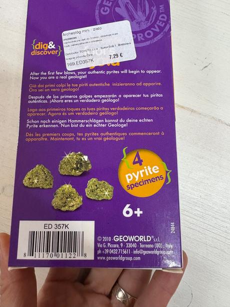 Geoworld - archeolog vykop a objav zlato a mineral,