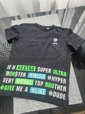 Tričko s nápismi 164/170, 164