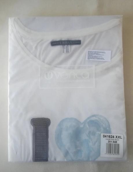 Top/ tričko, biele so vzorom, xxl, xxl