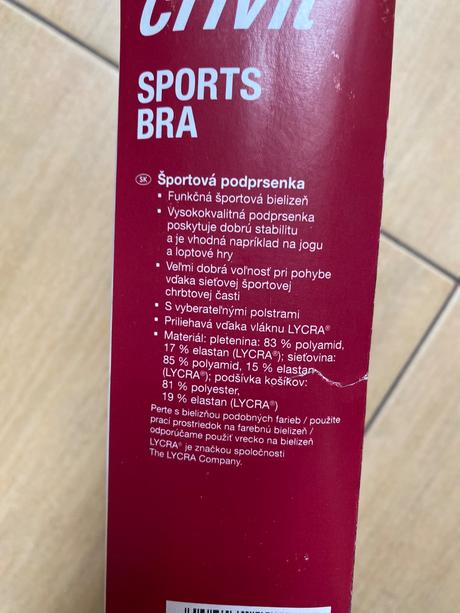 Športová podprsenka, crivit,m