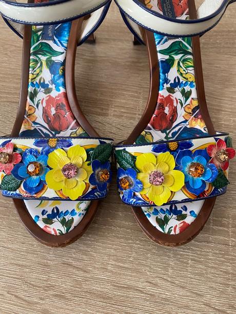 Originál dolce&gabbana majolica sandálky vel.39, dolce&gabbana,39