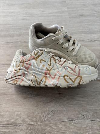 Dievčenské botasky - sneakersy uno lite - metallic, skechers,32