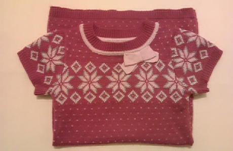 Ružové úpletové šaty, na 5-7 rokov, dopodopo,116