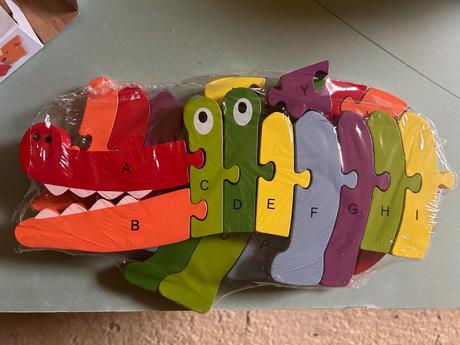 Drevené puzzle- abeceda, 