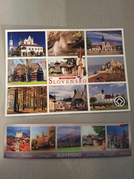 Pohľadnica slovensko unesco a 3d záložka,