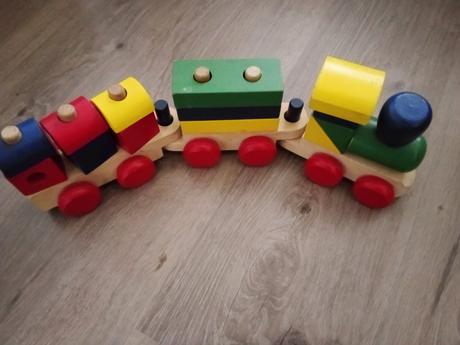 Drevený skladací vláčik,