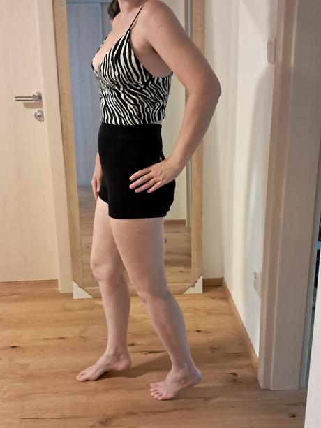 Zebrovaný crop top zara veľkosť m, zara,m