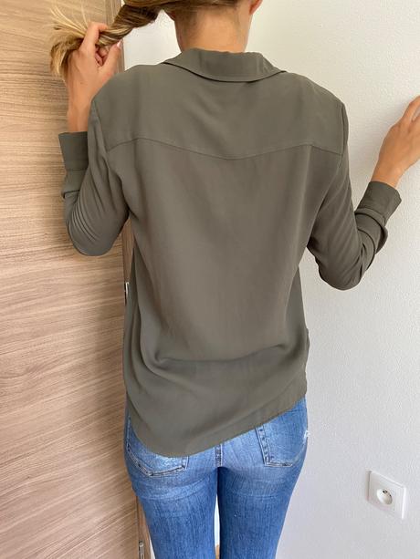 Khaki blúzka, xs