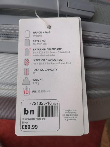 It luggage príručný cestovný kufor 52l, 