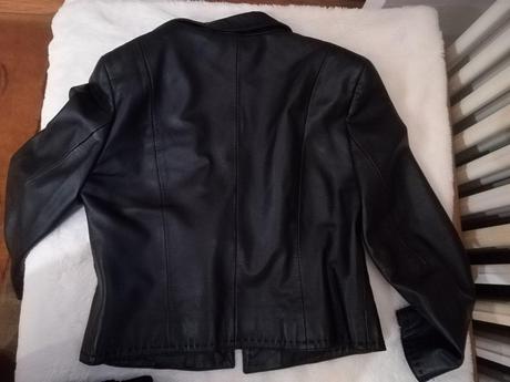 Extravaganta kožená bunda basic, 38