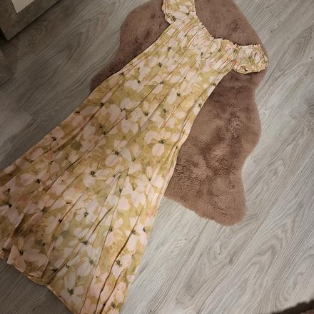 S midi saty s razporkom, h&m,36