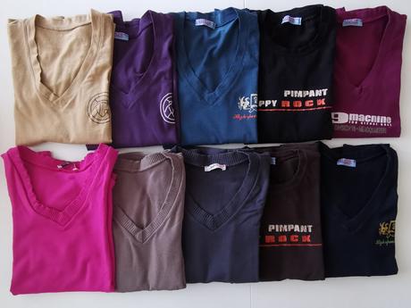 Balík tričiek veľkosti m, m