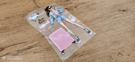 Nažehľovacia nálepka - live, love, travel- 15 x 2, 