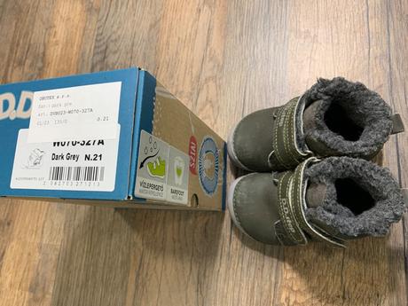 Barefoot kožené zimné topánky, d.d.step, v. 21, d.d.step,21