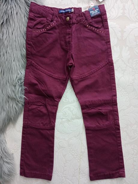 Dievčenské bordové slimové džínsy (6r.), original marines,116