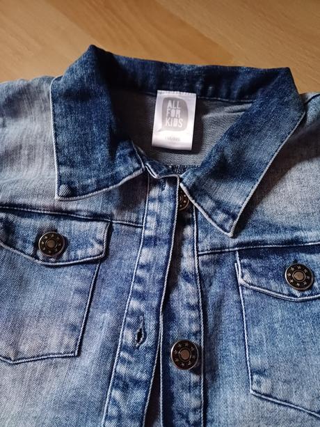 Štýlová riflovka s aplikáciou 116/122, 116