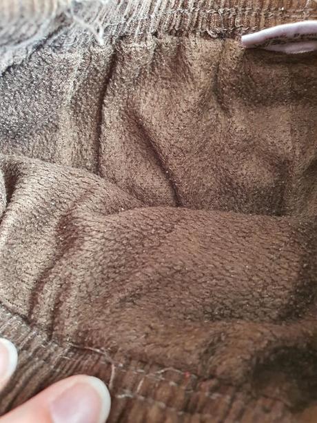 Zateplené menčestrové nohavice č.110, 110