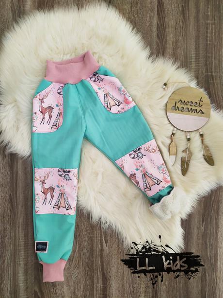 Barančekové softshellove nohavice na zimu, 86 - 128