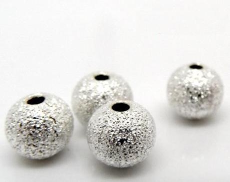 Kovová korálky hviezdny prach 6 mm, 