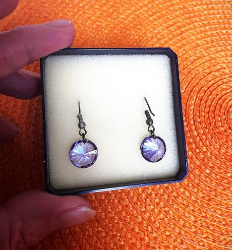 Brúsené náušnice rivoli, 