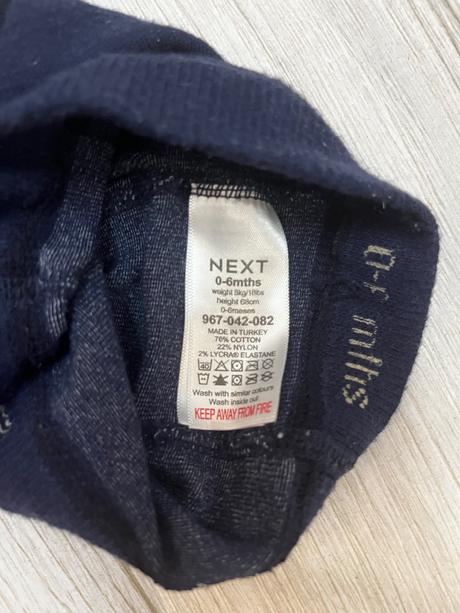 Tmavomodré vzorované pančuchy, next,68