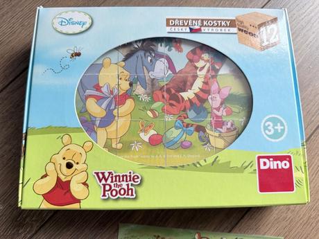 Drevené kocky - medvedík pú, 