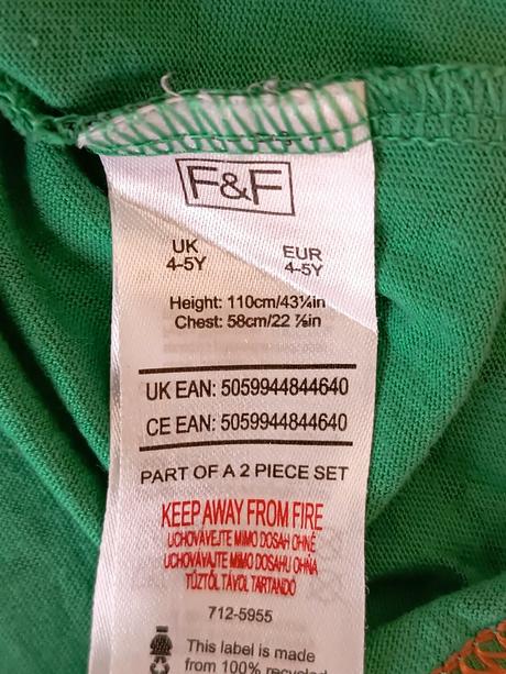 Tričko s dlhým rukávom, f&f,110