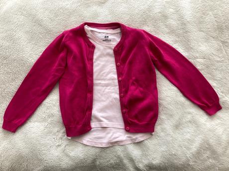 Basic tričko so svetríkom v.98/104, h&m,98
