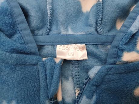 Prechodny tenky flisovy overal 62/68, 62