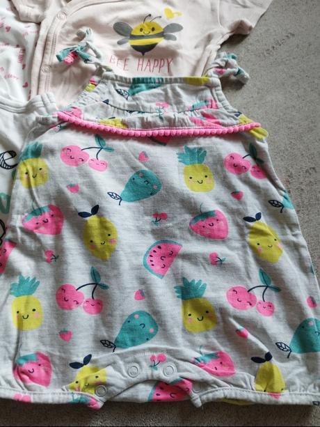 Letný set body a overalu, baby,62