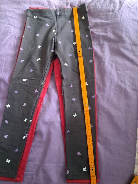 2x teplé legíny, h&m,122