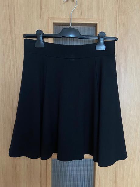 Čierna pleteninová sukňa h&m, h&m,s
