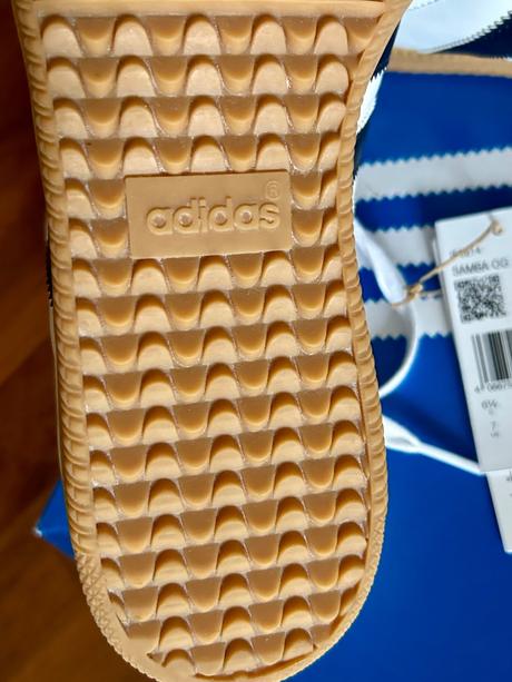 Kožení tenisky adidas samba og č.40 modré pruhy, adidas,40
