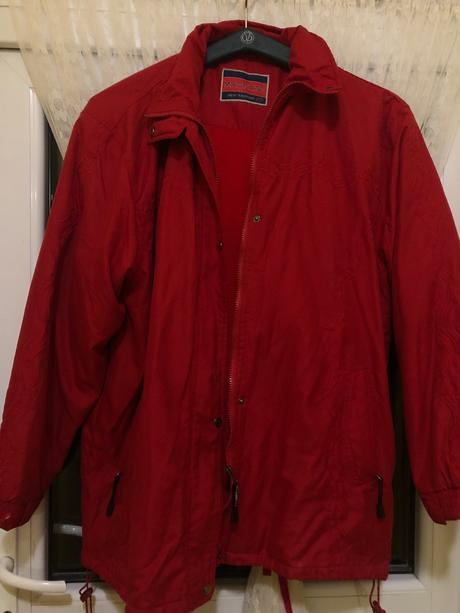 Červená dámska bunda, xxl