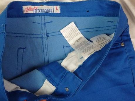 Kvalitné modré kraťasy, l