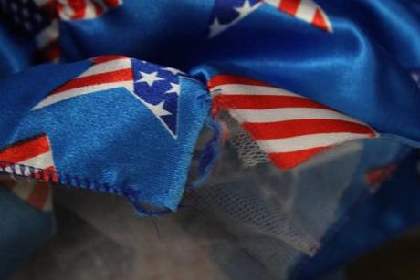 Karnevalová sukňa "americká zástava" one size a,