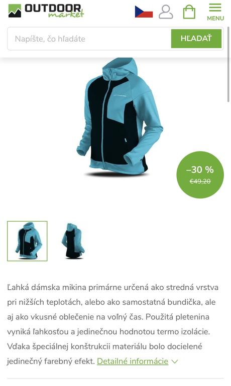 Dámska športová mikina trimm, m