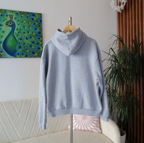 Oversize mikina s džínsovým detailom boohoo man, xl