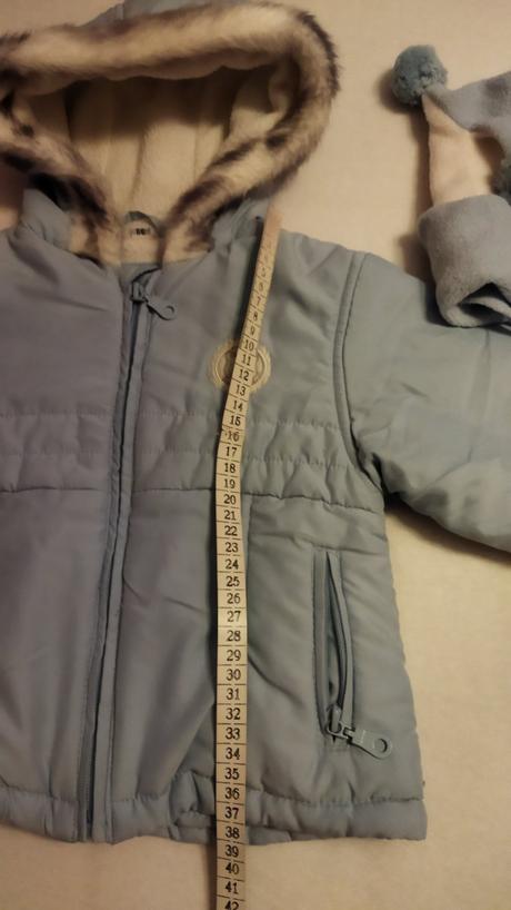 Zimná bunda,veľ.86+ciapka, 86