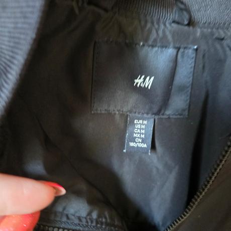 Cierna bunda, h&m,m