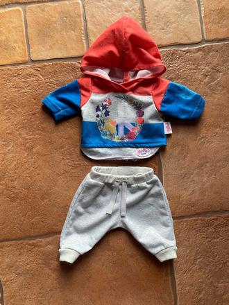 Baby born teplakova suprava sivo modra,